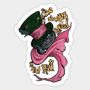 Cheshire Hat Sticker